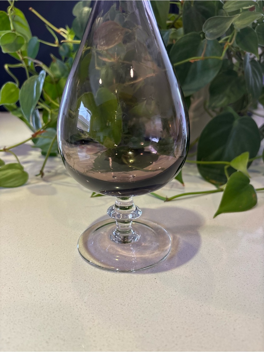 Vintage Hand-Blown Crystal Decanter with Stopper – Mid-Century Collectible - Picture 6 of 8